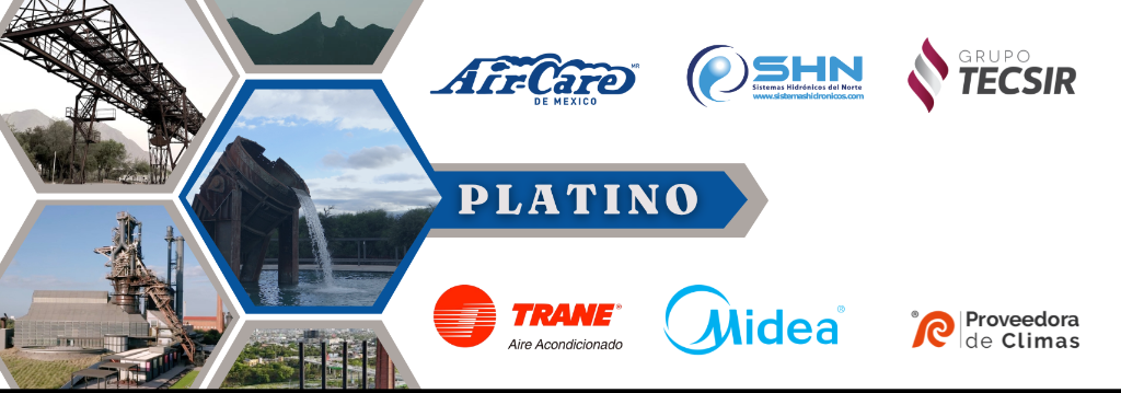 Patrocinadores Nivel Platino — AirCare, SHN, Grupo Tecsir, Trane, Midea, Proveedora de Climas